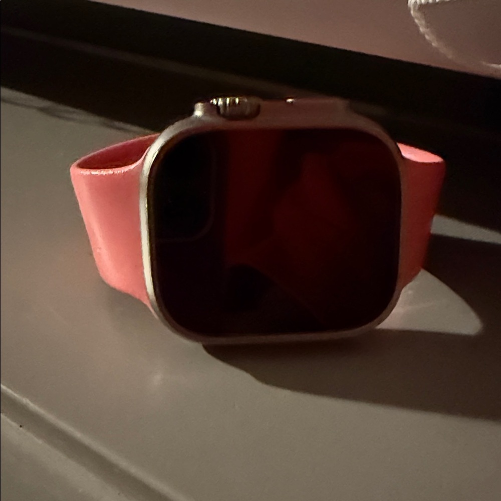 Apple Smartwatch with Pink Band